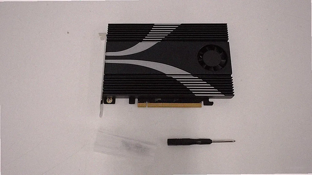 4-Drive NVMe SSD to PCIe 4.0 X 16 Adapter Card with Active Cooling [EC-P4BF]