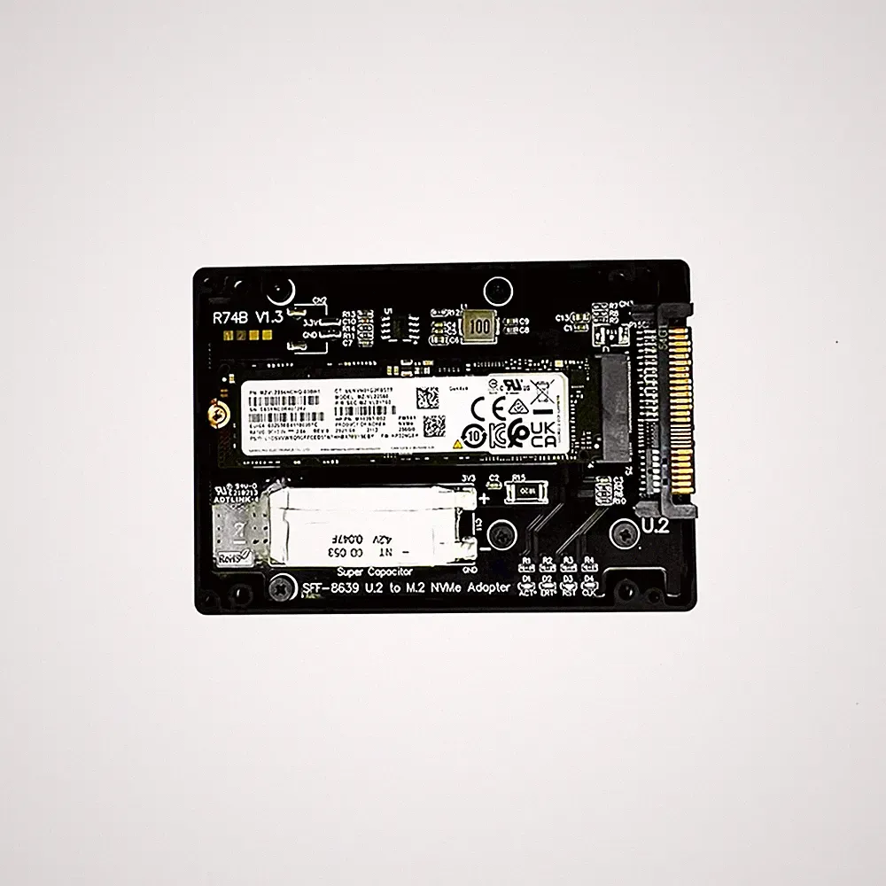 (ADT Link) M.2 NVMe to U.2/U.3 SSD adapter hard drive box shell PCIe 5.0 Gen5
