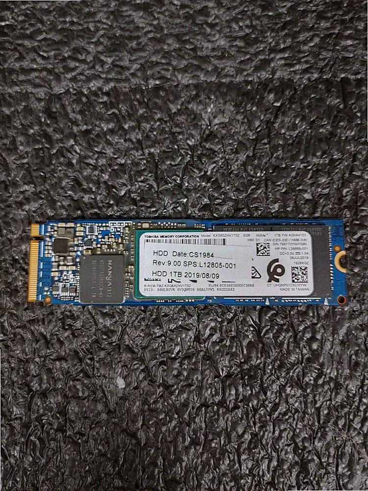 HP L38668-001 KXG60ZNV1T02 XG6 1TB NVMe PCIe 3.0 x4 SSD Solid State Drive