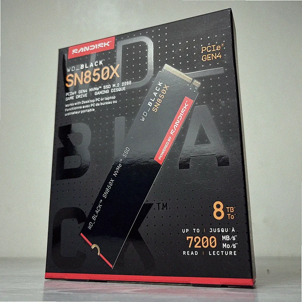 NEW WD Black SN850X 8TB Gen4 M.2 8TB SSD WDS800T2X0E (SEALED)