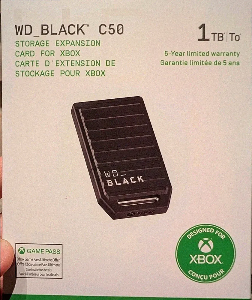 WD_BLACK 1TB C50 Expansion Card for Xbox, External SSD - WDBMPH0010BNC-WCSN