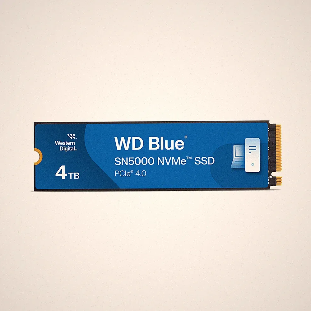 Western Digital 4TB WD Blue SN5000 NVMe Internal SSD - WDS400T4B0E-00BKY0