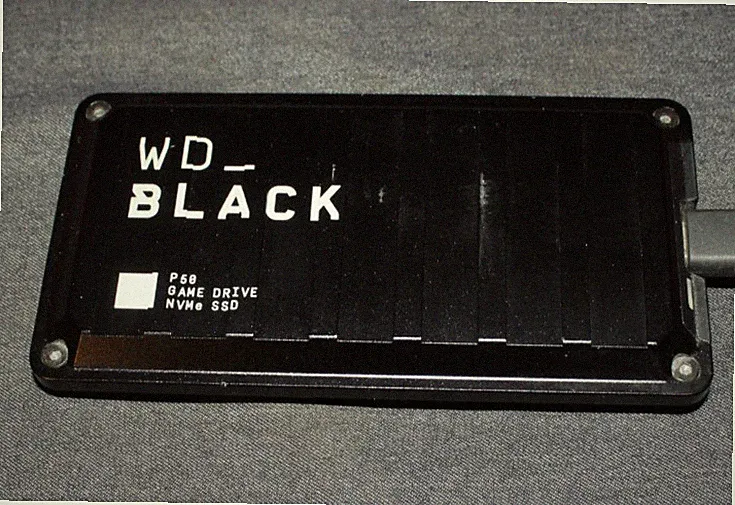Western Digital WD External P50 1TB SSD NVME Game Drive AO4078275